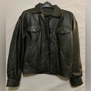Vintage Black Leather Jacket